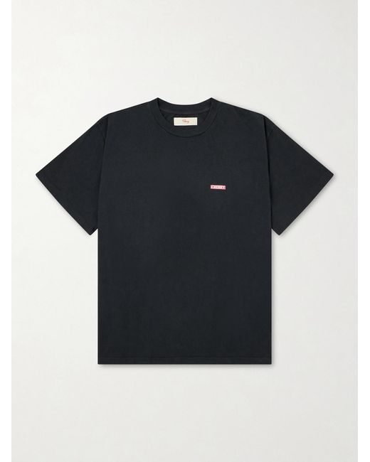 CHERRY LA Black Logo-Print Cotton-Jersey T-Shirt for men