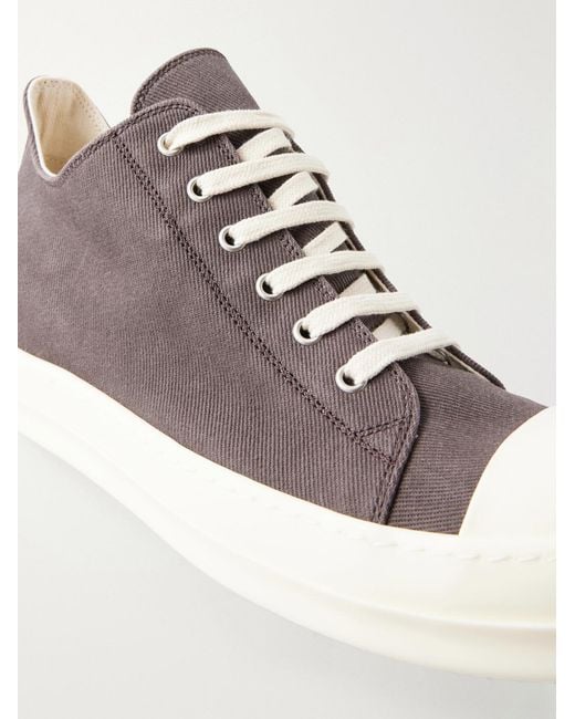 Rick Owens Red Ramones Denim Sneakers for men