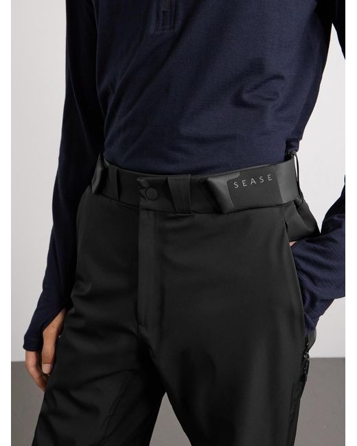 Sease Black Indren Straight-Leg Padded Ski Pants for men