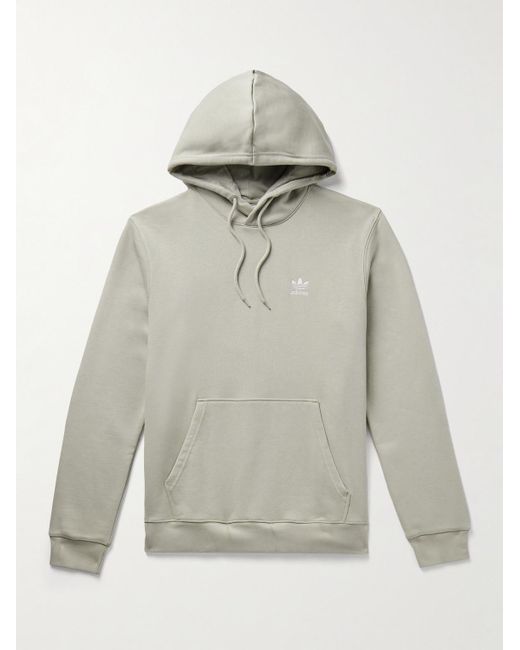 Adidas Originals Essential Hoodie aus Jersey aus einer Baumwollmischung mit Logostickerei in Gray für Herren