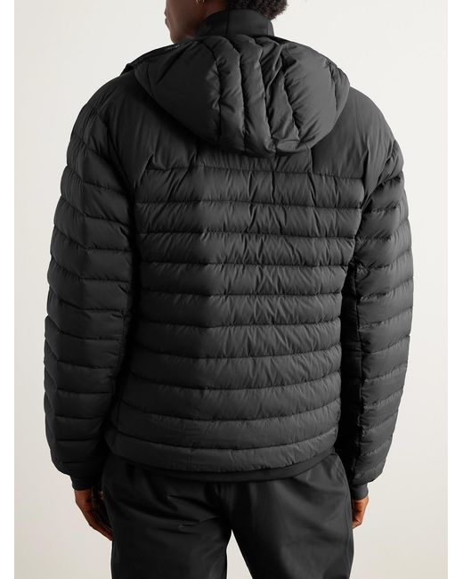 Aztech Mountain Black Slim-Fit Stretch-Jersey Trimmed Quilted Shell Down Jacket for men