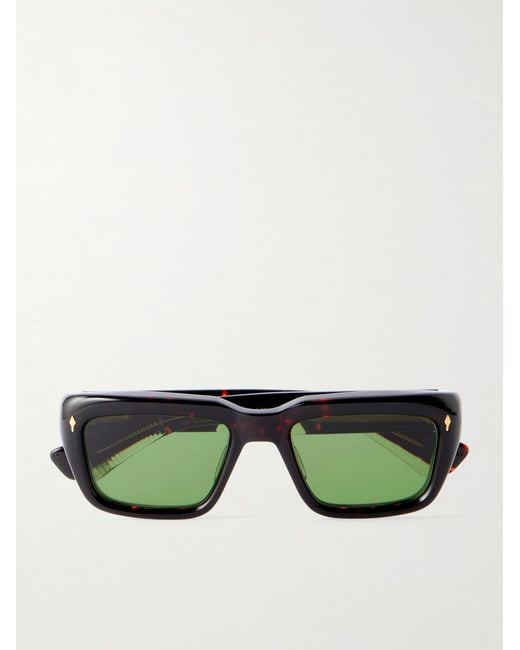 Jacques Marie Mage Green Walker Squared-frame Acetate Sunglasses for men