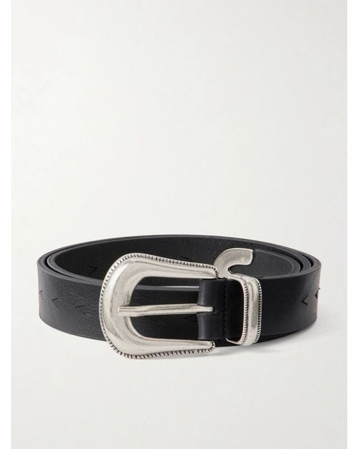 A Kind Of Guise Black 2 Cm Leather Belt for men