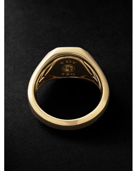 David Yurman Black Streamline® Gold Onyx Signet Ring for men