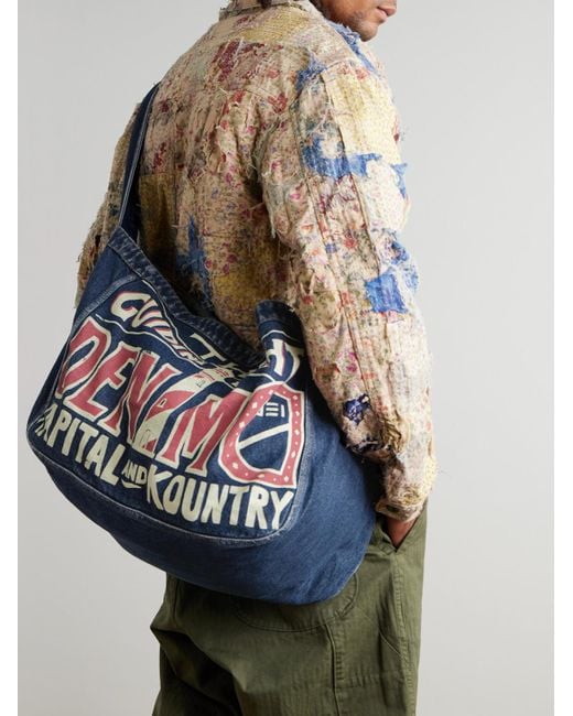 Borsa A Tracolla di Kapital in Blue da Uomo