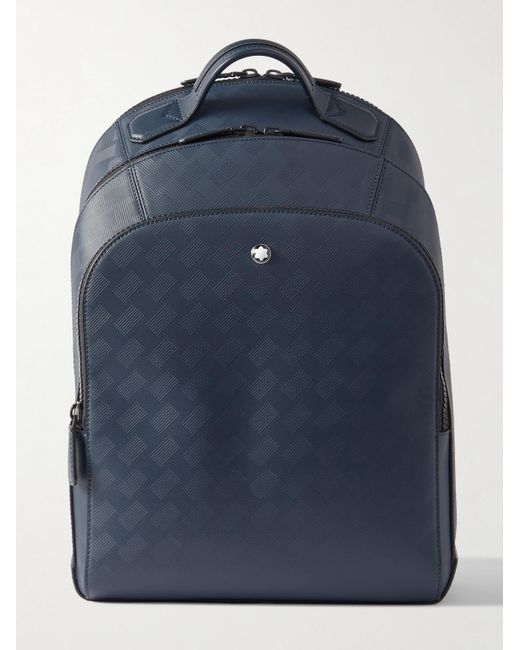 Montblanc Blue Extreme 3.0 Logo-appliquéd Textured-leather Backpack for men