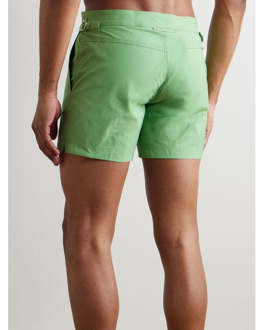 Tom Ford Green Slim-Fit Short-Length Swim Shorts for men