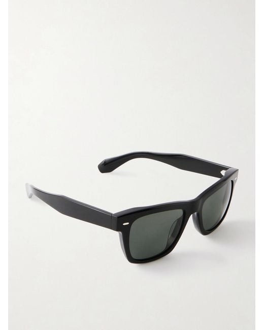 Oliver Peoples Black N. 04 Sun Square-frame Acetate Sunglasses for men