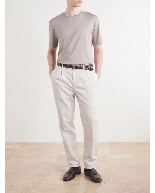 Ralph Lauren White Cotton-jersey T-shirt for men