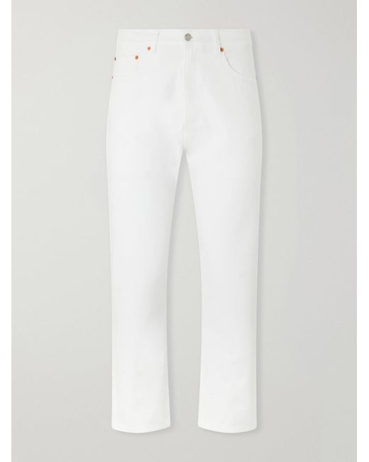 Ghiaia White Straight-Leg Jeans for men
