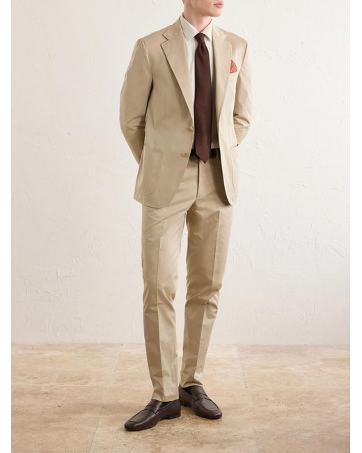 De Petrillo Natural Cotton Suit Jacket for men