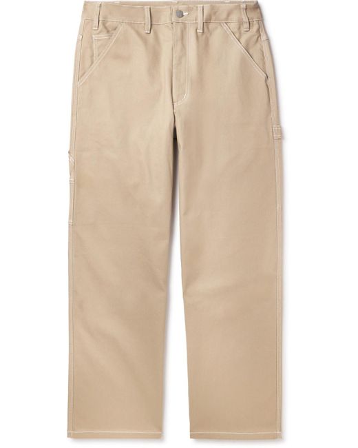 Nike Natural Straight-leg Cotton-blend Twill Trousers for men