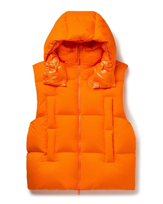 Moncler Genius Orange Roc Nation By Jay-z Apus Oversized Quilted Shell Hooded Down Gilet for men