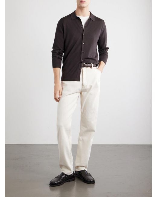 Slowear Black Zanone Virgin Wool Sweater for men
