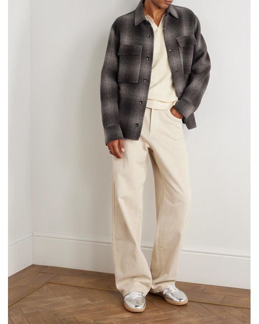 Rag & Bone Pullover aus strukturiertem Baumwollstrick mit Polokragen in Natural für Herren