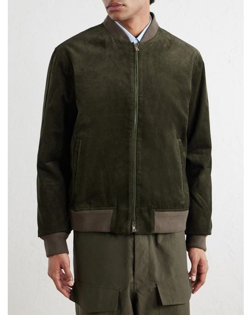 Mr P. Green Cotton-Corduroy Bomber Jacket for men