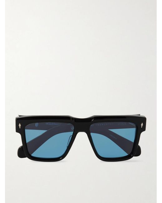 Jacques Marie Mage Blue Rossi Tramonto Square-frame Acetate Sunglasses for men