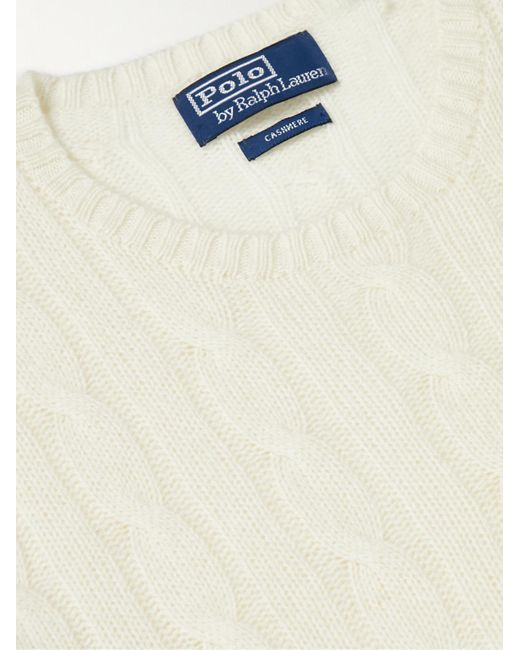 Polo Ralph Lauren Natural Cable-Knit Cashmere Sweater for men