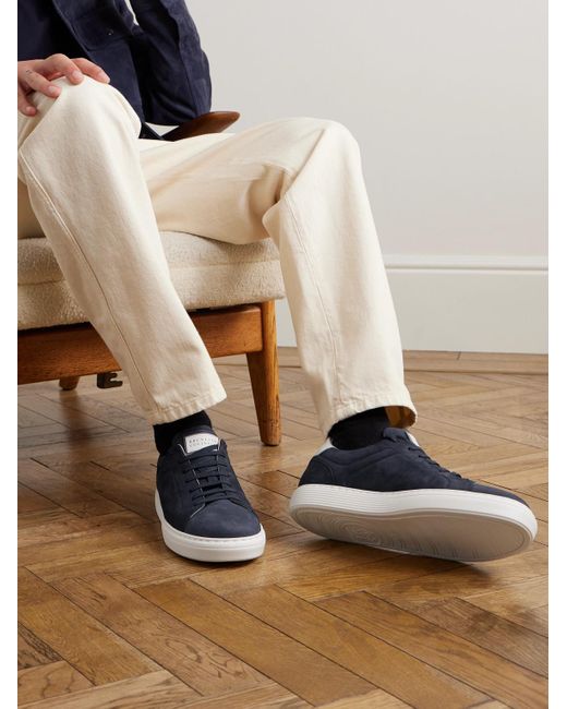 Brunello Cucinelli Blue Sneakers for men