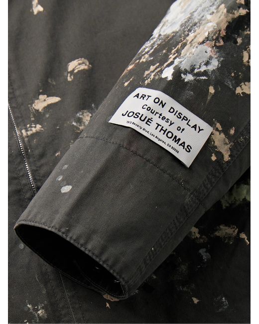 Giacca in twill di cotone con schizzi di vernice Montecito di GALLERY DEPT. in Black da Uomo