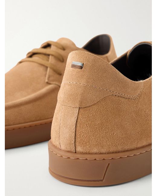 Canali Brown Suede Sneakers for men