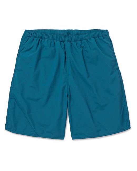 Beams Plus Blue Wide-leg Nylon-ripstop Shorts for men