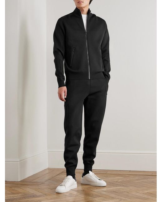 Fusalp Black Cyrion Double-Faced Wool-Blend Zip-Up Cardigan for men