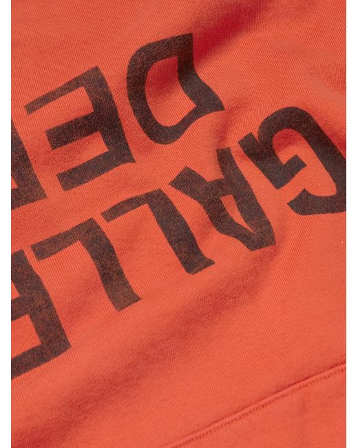 GALLERY DEPT. Red Logo-print Appliquéd Cotton-jersey Hoodie for men