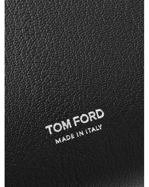 Tom Ford Black Full-grain Leather Pouch for men