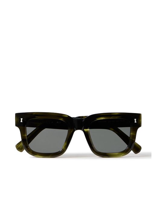Mr P. Black Cubitts Plender D-frame Acetate Sunglasses for men