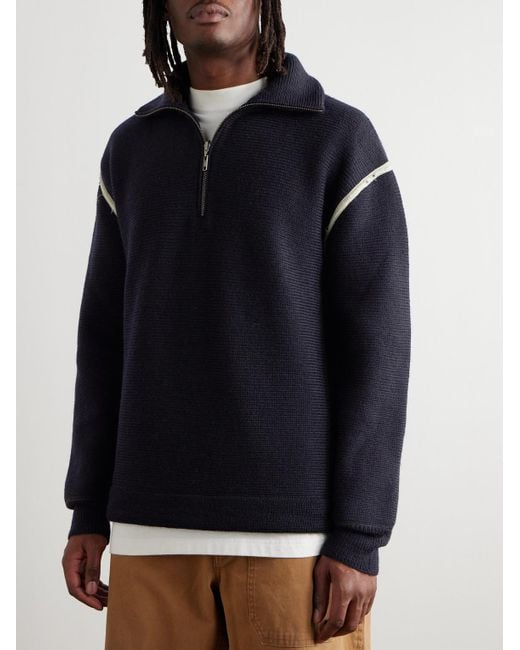 トップス 2017AW MAISON MARGIELA half zip knit M 2017AW MAISON MARGIELA half zip knit M Maison Margiela Half zip