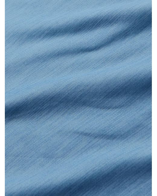 Kjus Blue Slim-fit Stretch-jersey Half-zip Golf Top for men