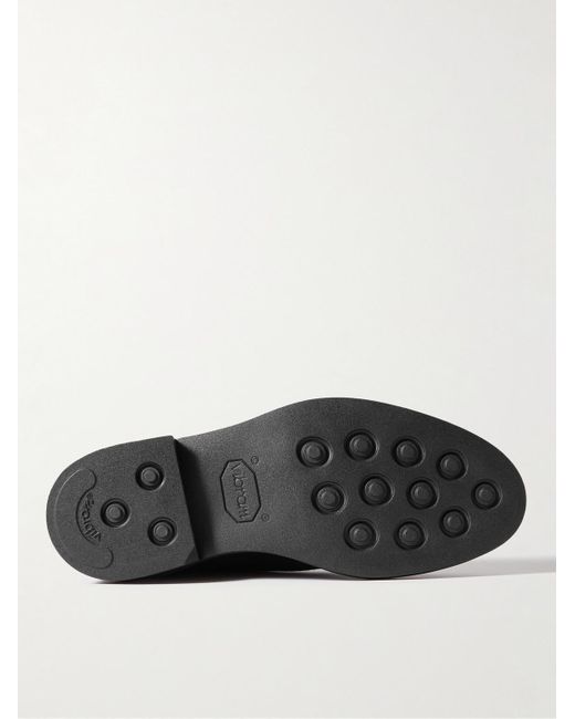 Mr P. Black Lucien Regenerated Suede By Evolo Desert Boots for men