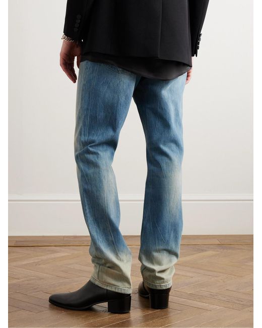 Balmain Gerade geschnittene Jeans in Blue für Herren