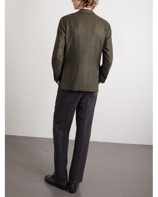 J. Mueser Green Waverly Prince Of Wales Checked Wool Suit Jacket for men