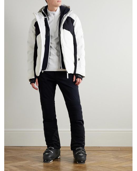 Bogner White Harry1 Quarter-zip Stretch-jersey Baselayer for men