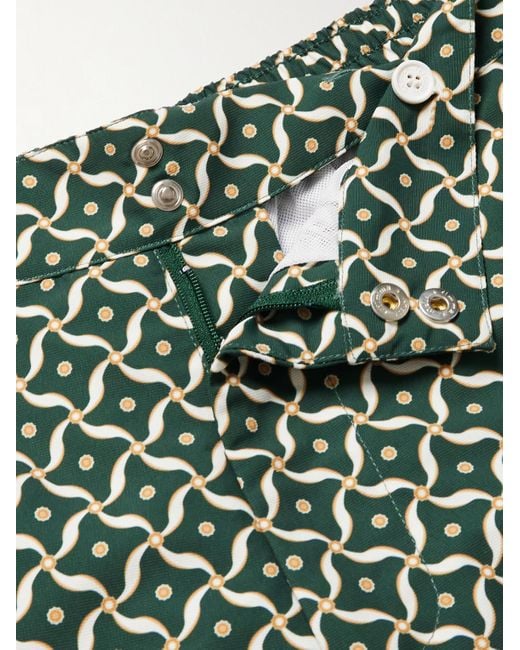 Shorts Da Mare Medi A Gamba Dritta di Frescobol Carioca in Green da Uomo