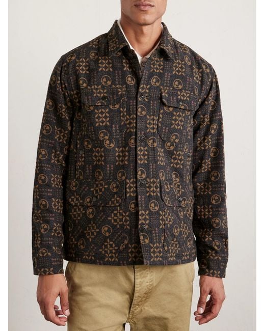 RRL Brown Ruddick Cotton-Jacquard Jacket for men