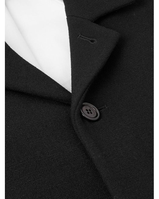 Amomento Black Cropped Wool-blend Jacket for men