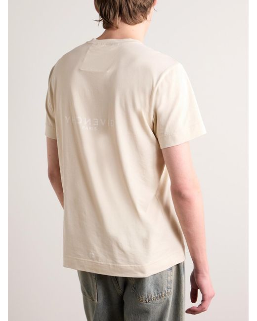 Givenchy Archetype T-Shirt aus Baumwoll-Jersey mit Logoprint in Natural für Herren