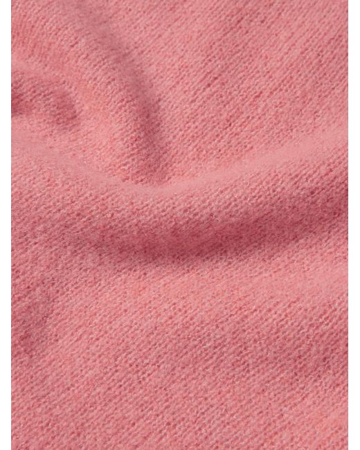 Beams Plus Pullover aus einer Kaschmir-Seidenmischung in Pink für Herren