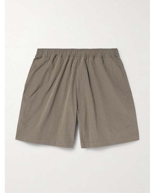 SSAM Gray Wide-leg Shell Shorts for men