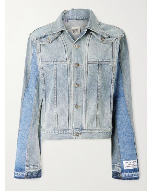 GALLERY DEPT. Blue Ford Panelled Denim Trucker Jacket for men
