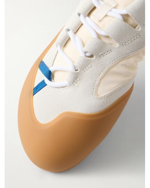 Loewe Blue Grip Suede-Trimmed Nylon Sneakers for men