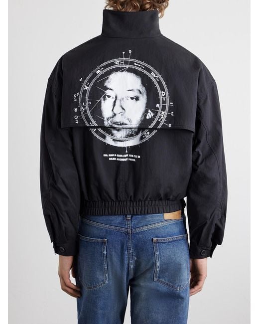 Enfants Riches Deprimes Blue Serge Logo-Printed Shell Jacket for men