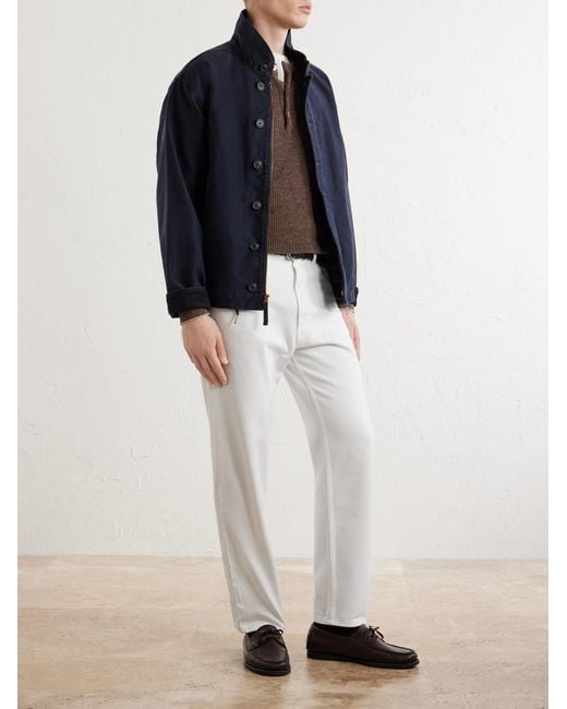 Ghiaia White Straight-Leg Jeans for men