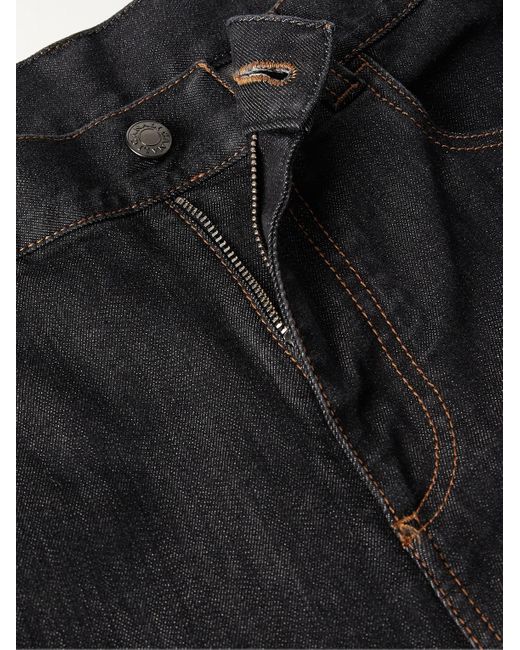 Jeans slim-fit a gamba dritta di Canali in Black da Uomo