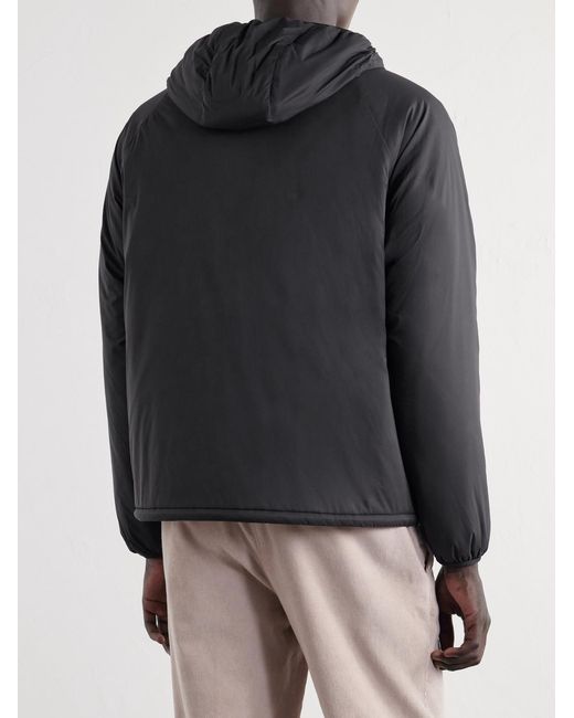 Burberry Black Logo-Appliquéd Shell Hooded Jacket for men