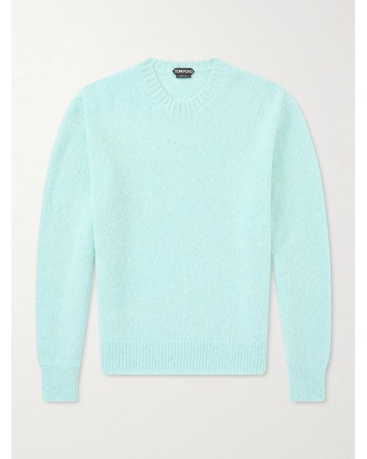 Tom Ford Blue Alpaca-Blend Sweater for men