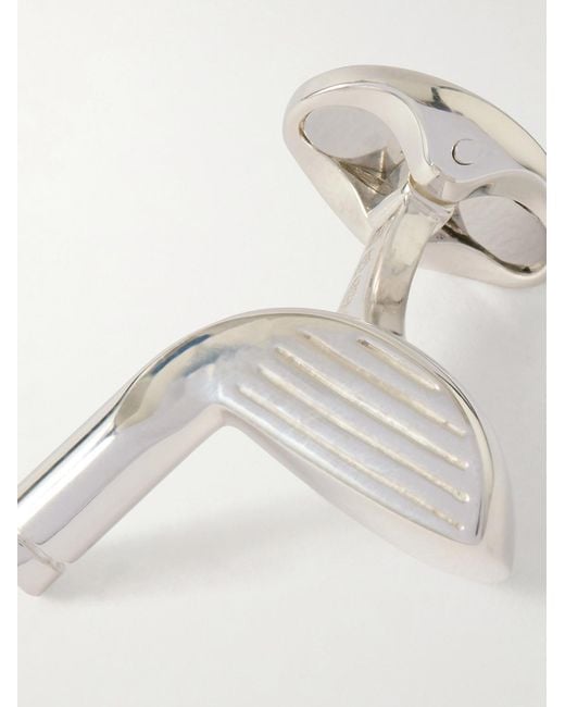 Deakin & Francis Natural Golf Club Sterling Cufflinks for men